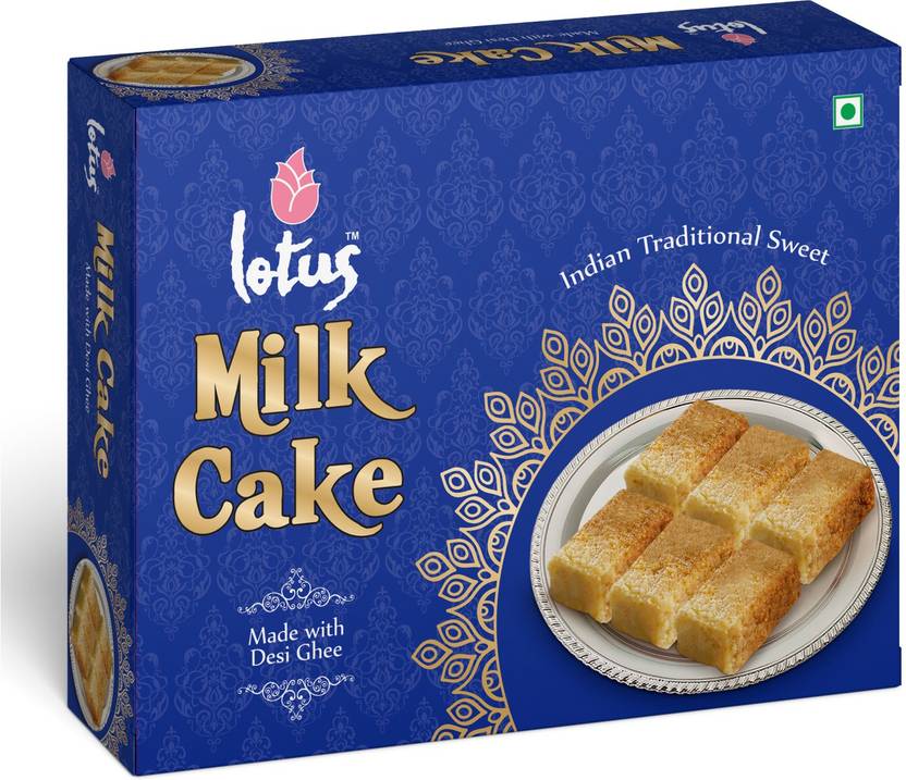 Lotus Milk Cake Burfi 500 g, Made with Desi Ghee, Fresh and Delicious