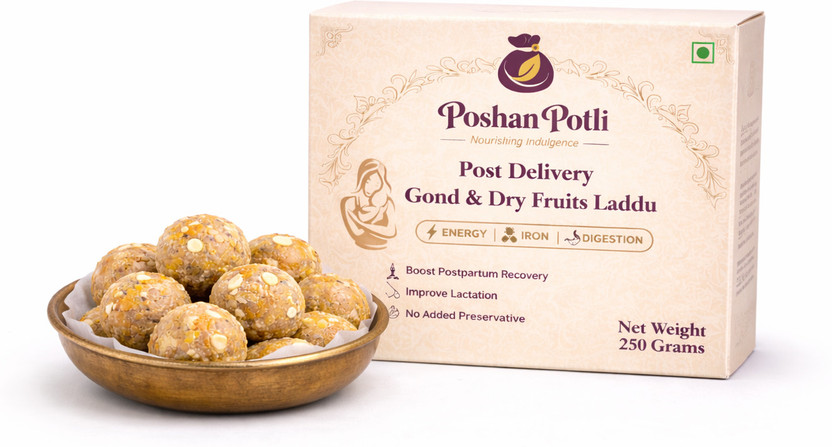poshan potli Post delivery Gond & Dry Fruit Laddu A1(250 g)