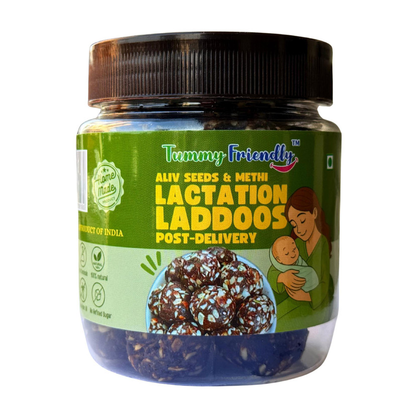 TummyFriendly Foods Gond Laddu. Post Delivery Lactation Supplement Laddoo. Postpartum healthy Ladoo(250 g)