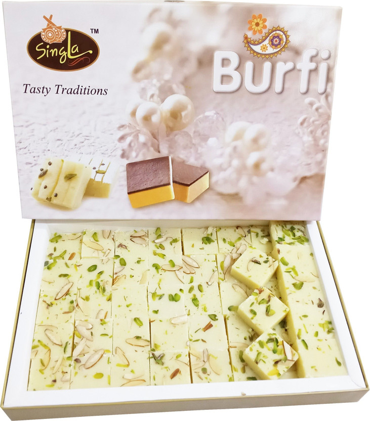 Singla Pure Pista Badam burfi (1KG) Box(1000 g)
