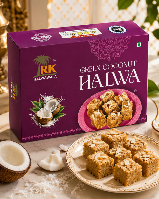 RKHALWAWALA Green Coconut Halwa(400 g)