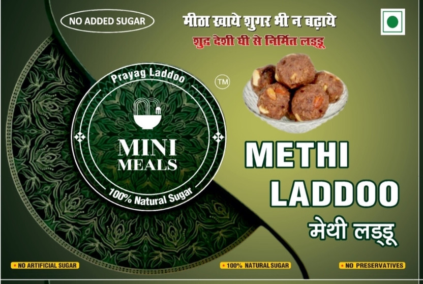 prayag laddoo Methi Dry Fruits Authentic Mithai Sugar free Laddoo Box(500 g)