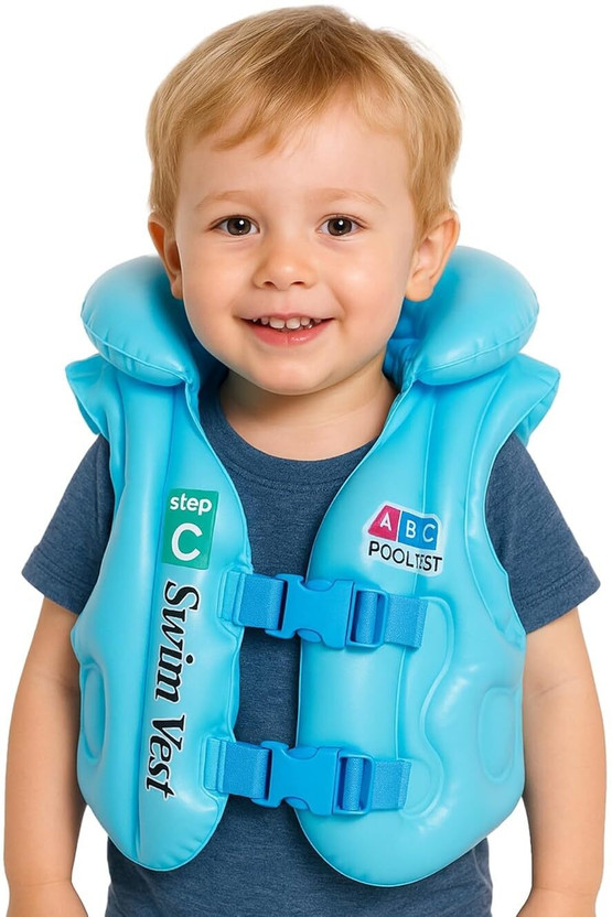 Dfasion Life Jacket Swimming Pool Gear for Kids Swimming Vest (Medium) Swim Floatation Belt