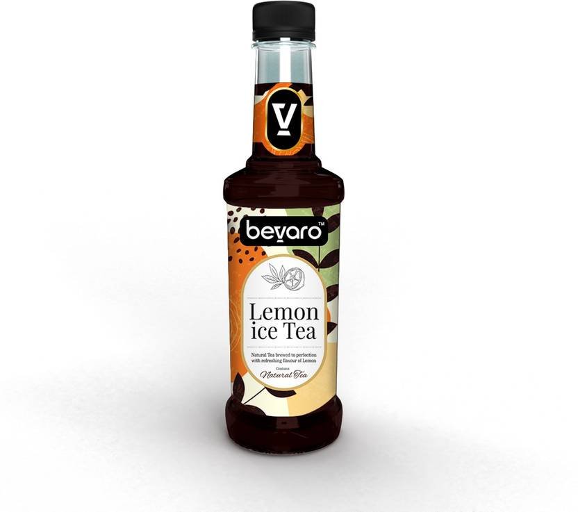 Bevaro Lemon Ice Tea Syrup, Gourmet Syrup containing Natural Tea