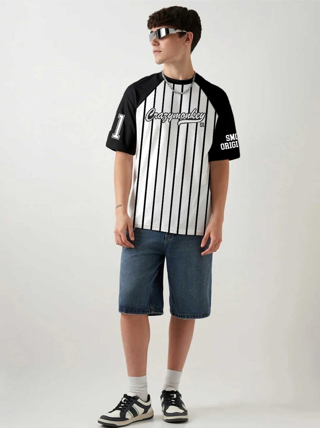 Smosh Printed Men Round Neck White, Black T-Shirt