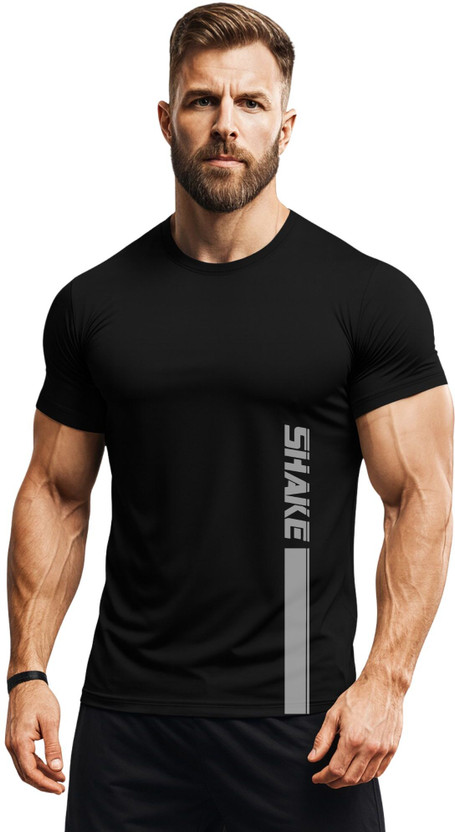3colors Solid Men Round Neck Black T-Shirt