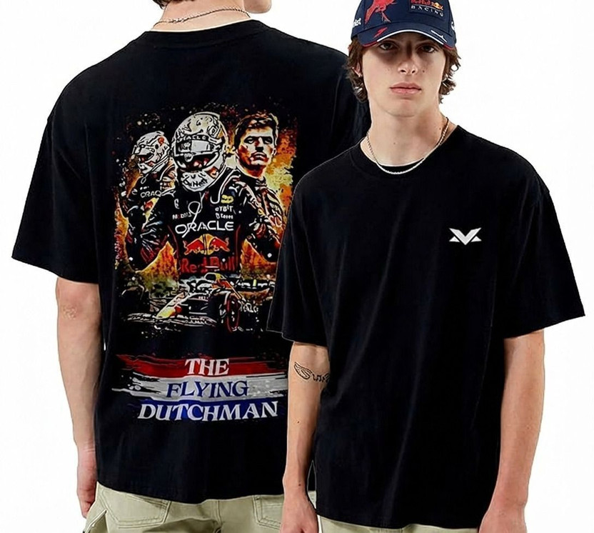 Callibr15 Printed Men Round Neck Black T-Shirt
