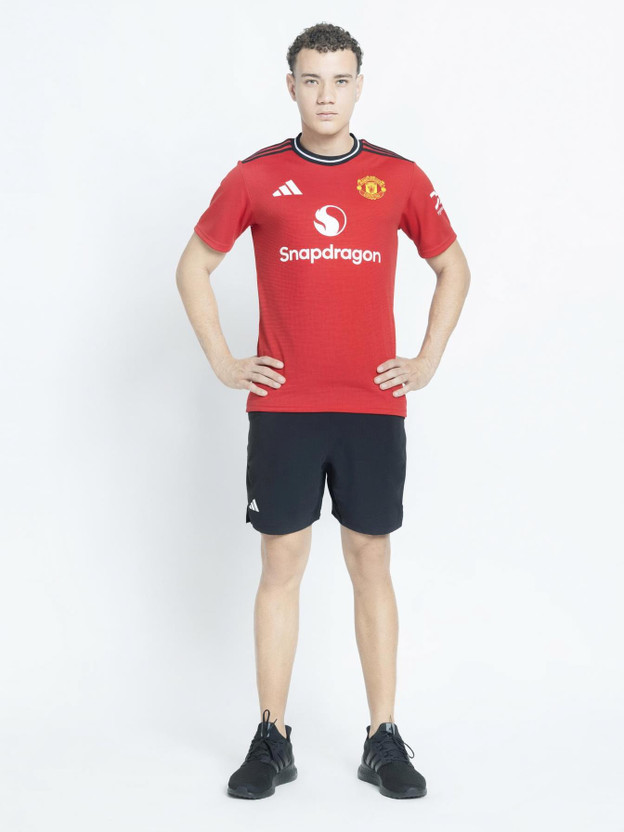 ADIDAS Printed Men Round Neck Red T-Shirt