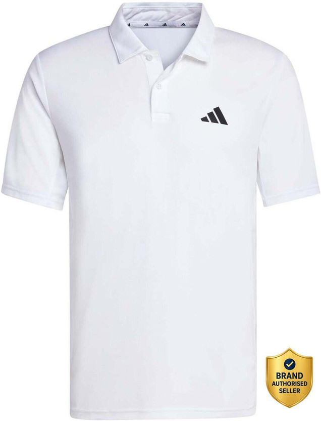 Adidas ADIDAS Printed Men Polo Neck White T-Shirt - Flipkart Deal