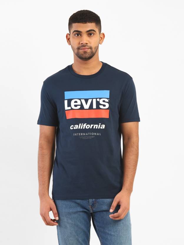 Bliv Forfølgelse jøde LEVI'S Graphic Print Men Crew Neck Navy Blue T-Shirt - Buy LEVI'S Graphic  Print Men Crew Neck Navy Blue T-Shirt Online at Best Prices in India |  Flipkart.com