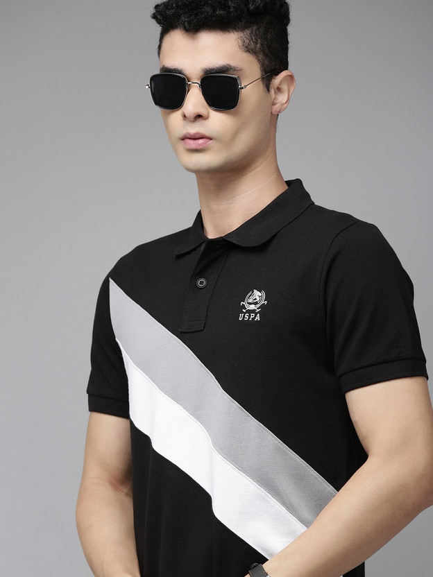 us polo black t shirt