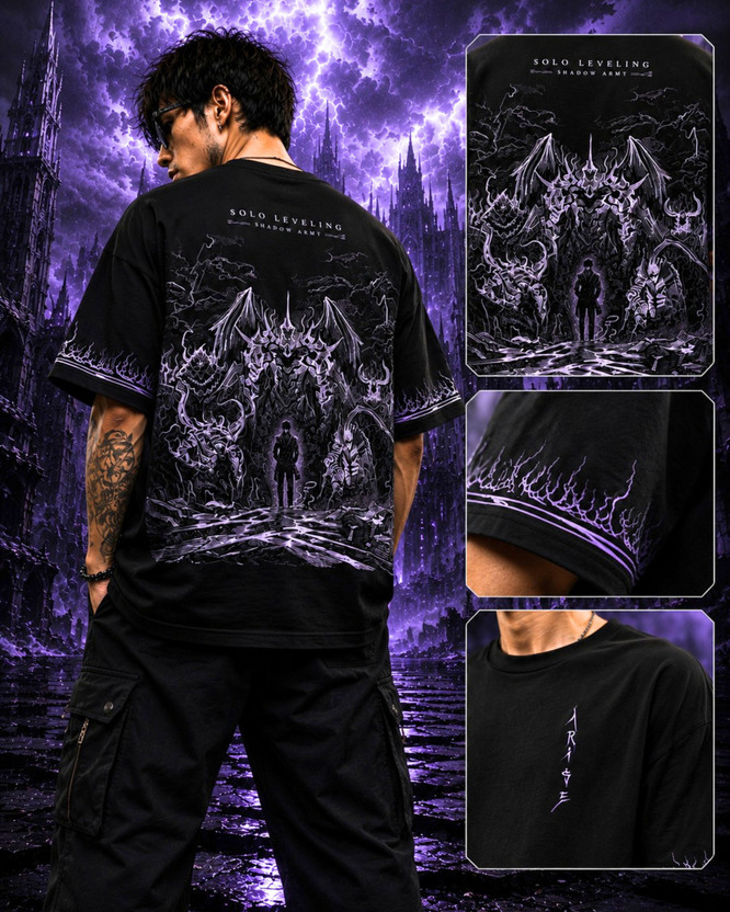 Larren Devis Graphic Print Men Round Neck Black T-Shirt