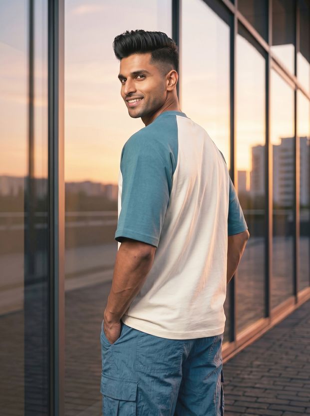 TOM MILTON Men Pure Cotton White T-Shirt - Image 2