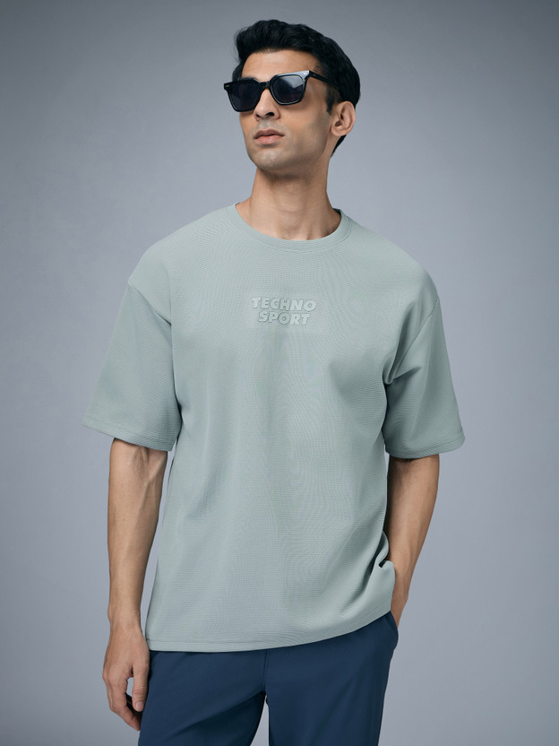 TECHNOSPORT TECHNOSPORT Self Design Men Round Neck Grey T-Shirt - Flipkart Deal