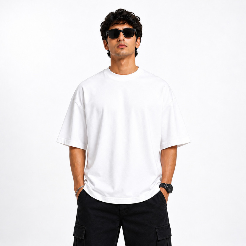 Greyscale Greyscale Solid Men Round Neck White T-Shirt - Flipkart Deal
