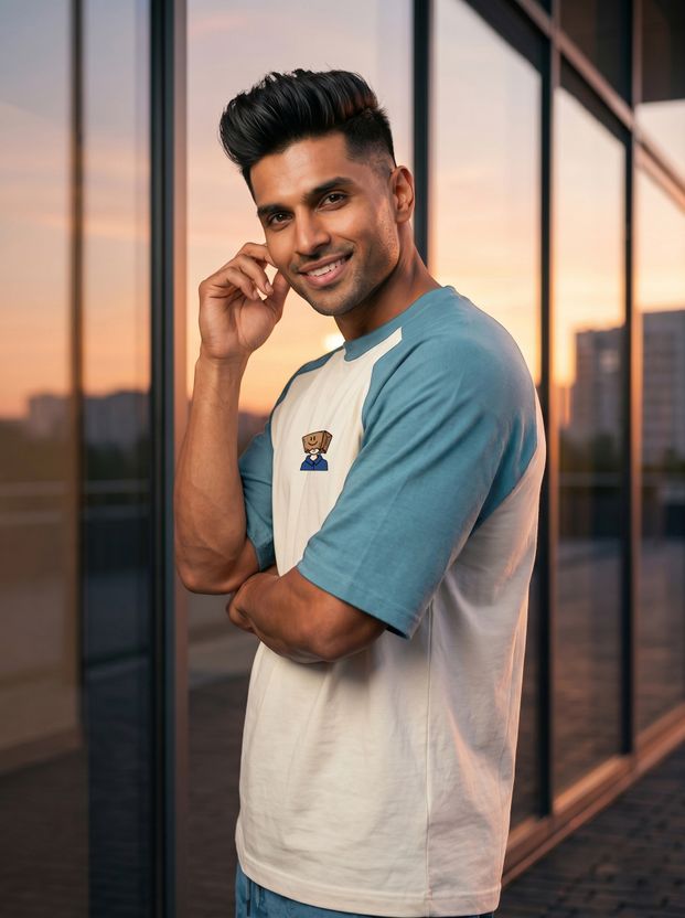 TOM MILTON Men Pure Cotton White T-Shirt - Image 3