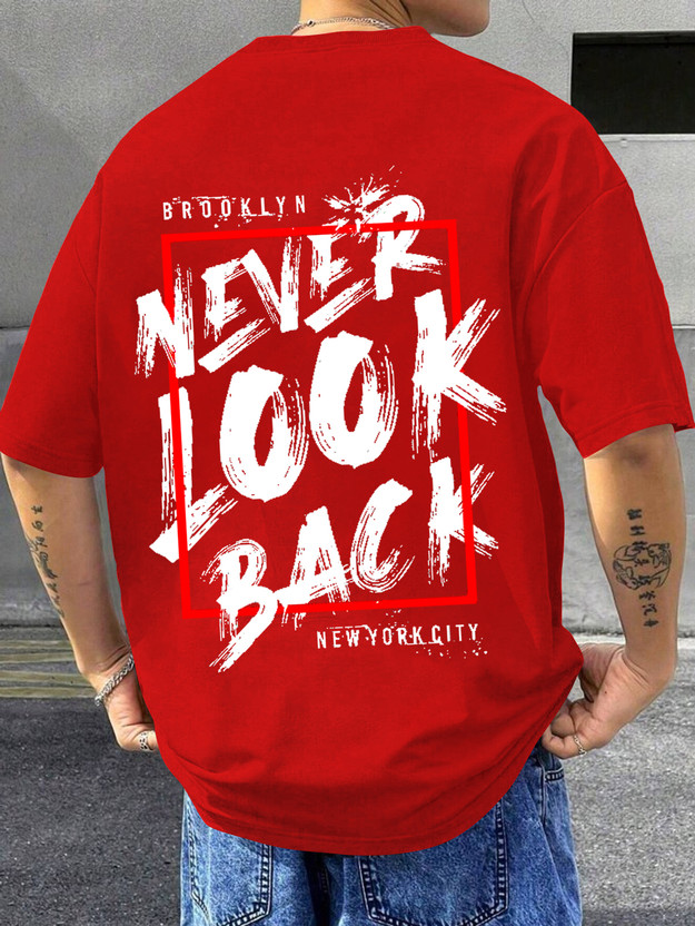 Beaumen Printed Men Round Neck Red T-Shirt