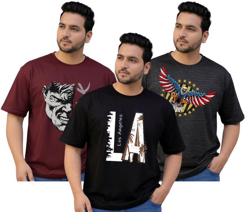 THE SOUTH STORE Graphic Print Men Round Neck Multicolor T-Shirt