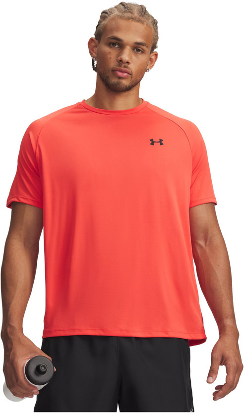 UNDER UNDER ARMOUR Solid Men Crew Neck Red T-Shirt - Flipkart Deal