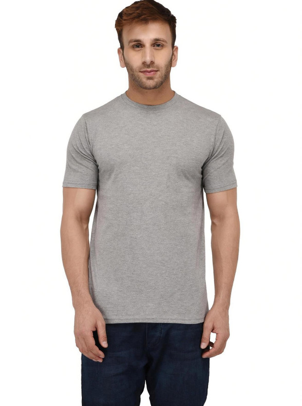 London London Hills Solid Men Round Neck Grey T-Shirt - Flipkart Deal