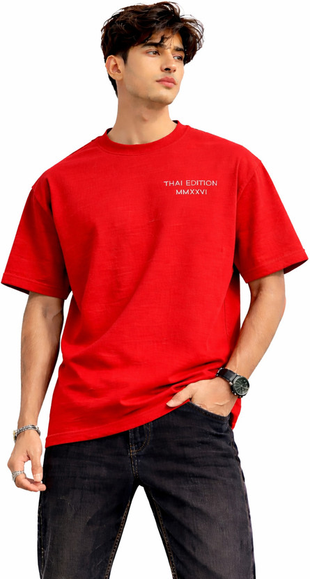 Gan Gan Printed Men Round Neck Orange T-Shirt - Flipkart Deal