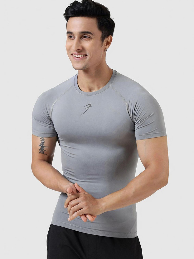 FuaarK FuaarK Solid Men Round Neck Reversible Grey T-Shirt - Flipkart Deal