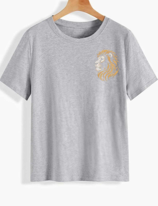 GUDDU GUDDU ONLINE Printed Men Round Neck Grey T-Shirt - Flipkart Deal