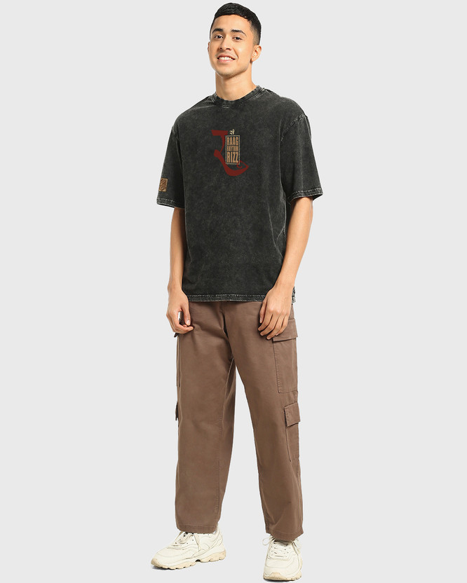 BEWAKOOF BEWAKOOF Graphic Print Men Round Neck Black T-Shirt - Flipkart Deal