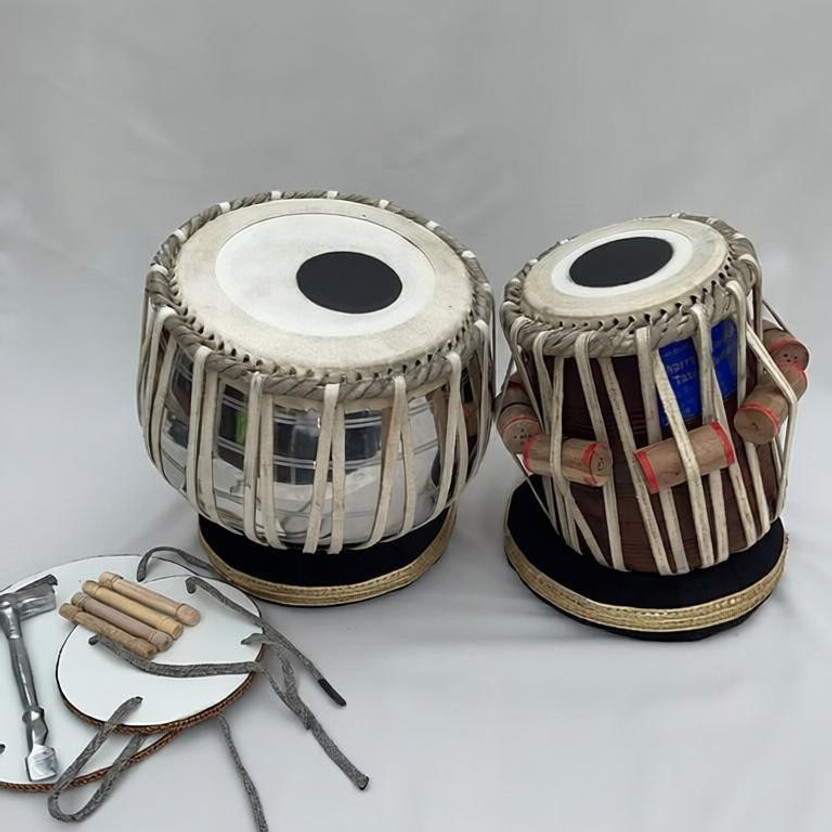 BestBrother Classical Student Handmade Tabla Set, Ring Pad, Hammer Tabla(Dayan - 13 cm, Bayan - 22 cm)
