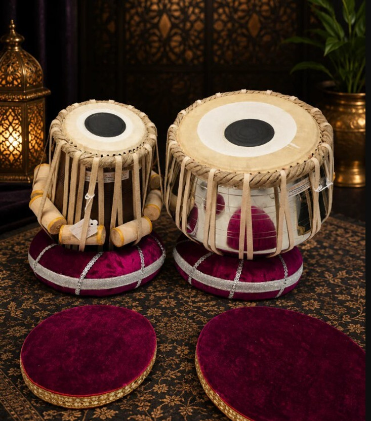 MAGA MART MM129 Professional Quality Steel Body Tabla Tabla(Dayan - 13 cm, Bayan - 22 cm)