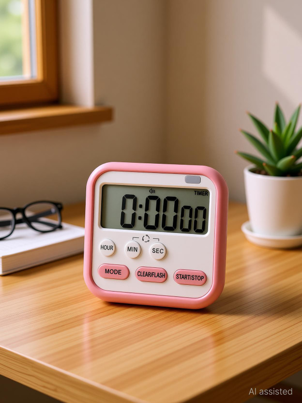 ELNEOR Digital Pink Clock