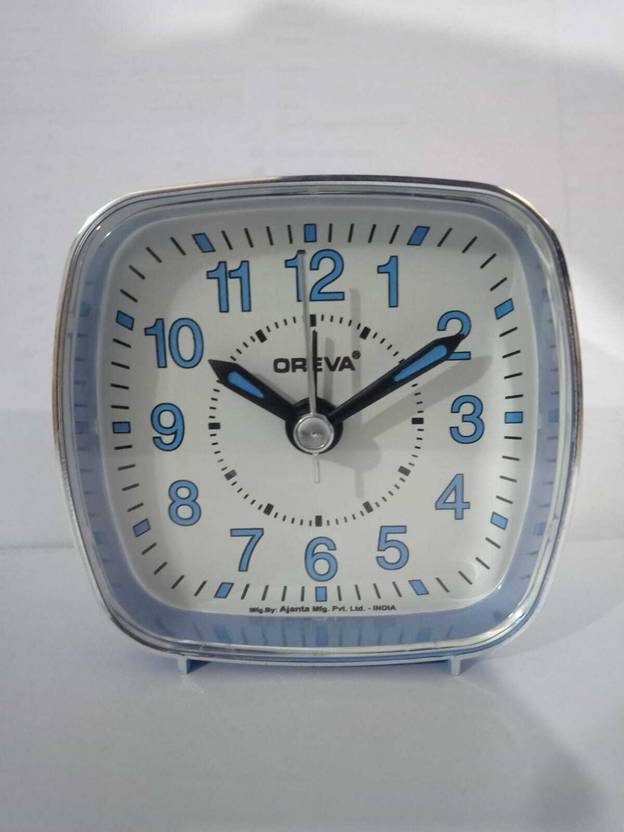 Ajanta OREVA Analog BABY BLUE Clock Price in India Buy Ajanta OREVA