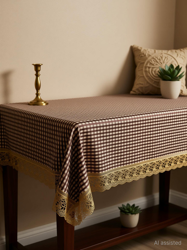 CASA CASA FURNISHING Polyester, Cotton 4 Seater Floral Table Cover(Beige, Black) - Flipkart Deal