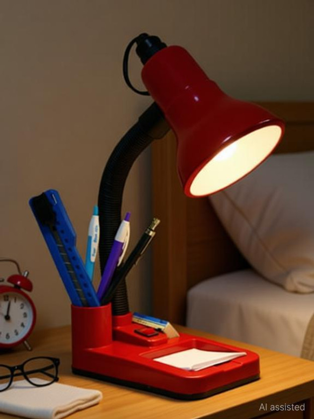 Blue Me BML001 Table Lamp(30 cm, Red)