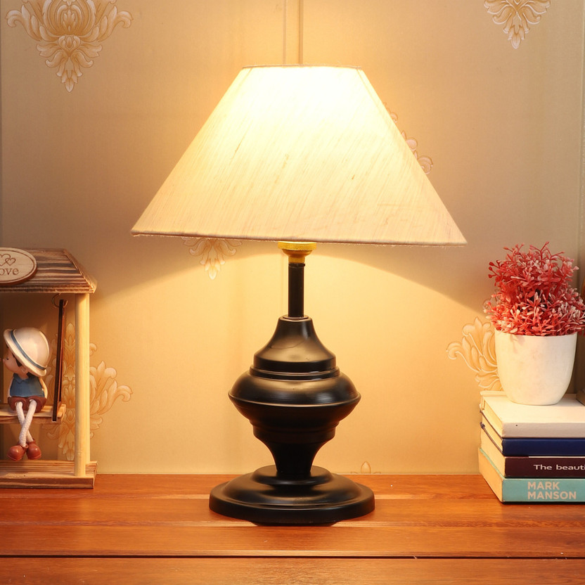 foziq Designer Table Lamp(35.5 cm, Beige)