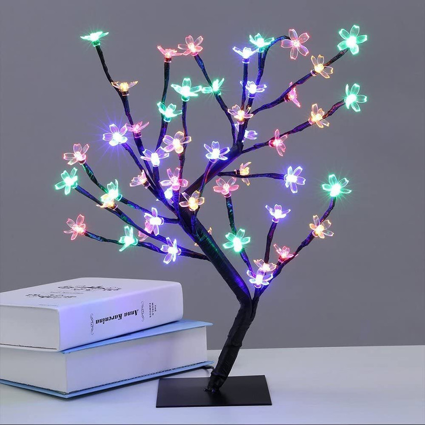 ATULUX ATULUX 24 LEDs Cherry Blossom Twig Tree Lamp with Touch Sensor, USB & Battery Operated Table Lamp(43 cm, Multicolor) - Flipkart Deal