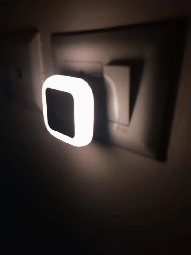 CLOISMART Attractive Sense Light 0.5W Full Automatic Sensor Smart Decorative LED Plug Type Night Lamp(5.5 cm, White)