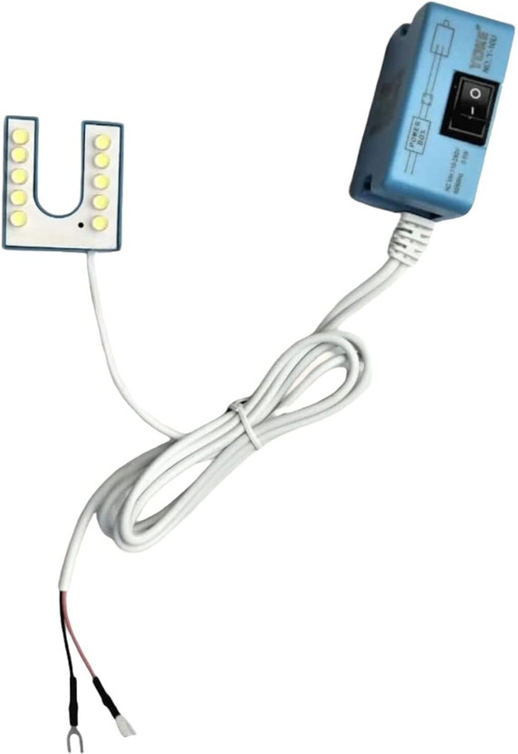 SSS Sewing Machine LED Lights (U-10)Non-Gooseneck, Non-Magnetic for sewing machine Table Lamp(4 cm, Blue)