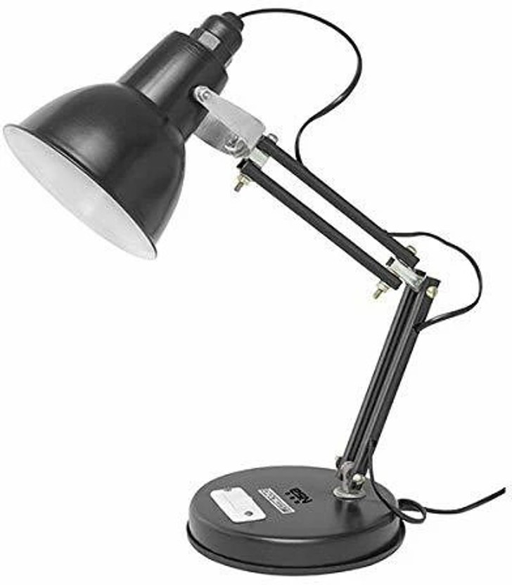 Satish eShop Aluminium Pack of 1 Table Lamp(9 cm, Black)