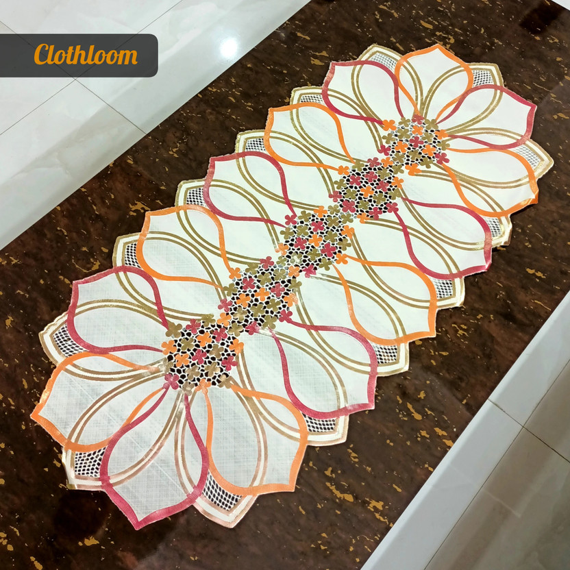 Clothloom Multicolor 84 cm Table Runner(Vinyl)