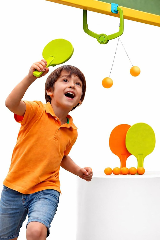 AKTOM Children Indoor Hanging Table Tennis Trainer Set Ping Pong Ball for Kids Table Tennis Kit