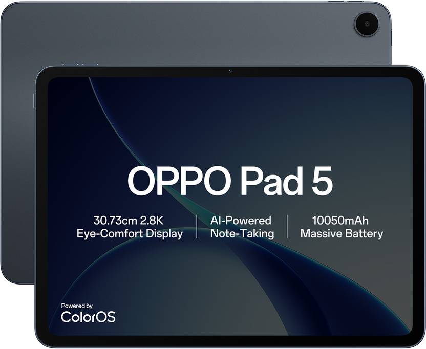 OPPO Pad 5 8 GB RAM 128 GB ROM 12.0 inch with Wi-Fi Only Gaming MediaTek Dimensity 7300 Tablet (Starlight Black)
