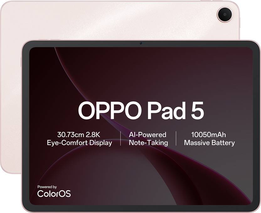 Oppo Pad 5 8 Gb Ram 128 Gb Rom 12.0 Inch With Wi-fi Only Gaming Mediatek Dimensity 7300 Tablet Aurora Pink