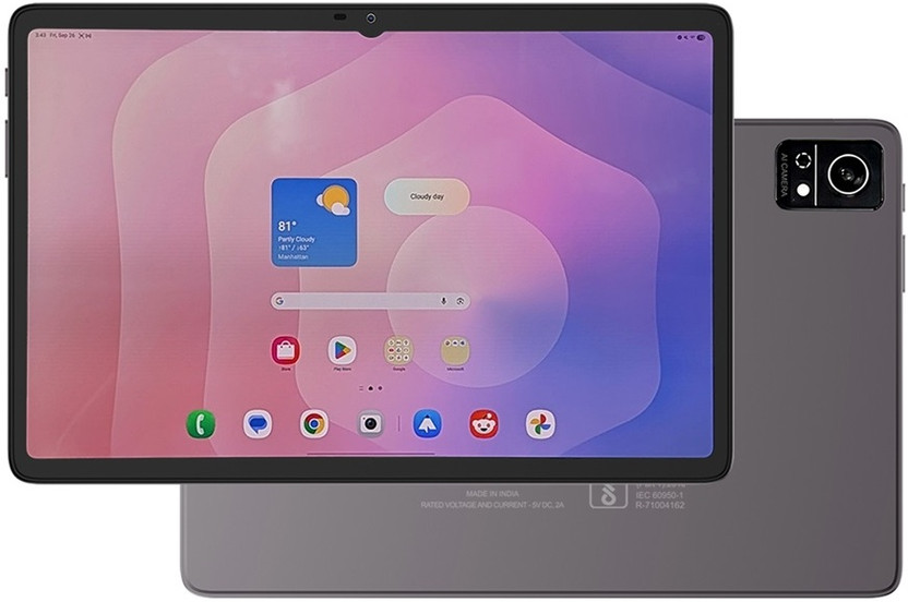 DOMO Slate SL40 1C 4 GB RAM 32 GB ROM 10 inch with 4G MTK 6750 A53 64 bit Octa Core Processor running @ 2.5GHz (1.5GHz QuadCore + 1GHz QuadCore) Tablet (Grey)