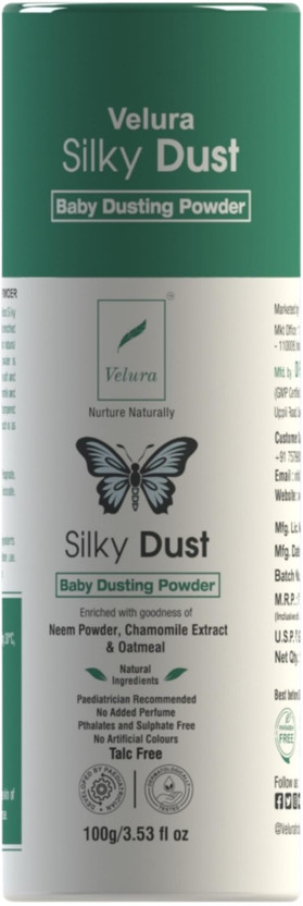 Velura Baby Dusting Powder 100gm-Silky Dust,(100 g)