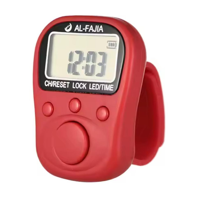 Store From Vrindavan SVF 70 Lakh Naam Japa Counter with LED Light, Date & Time Display Digital Tally Counter(Red Pack of 1)