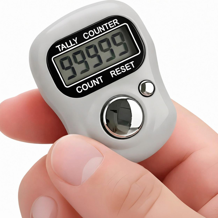 CHRIPTO Digital Finger Counter & Jaap Tasbih Counter| Mantra Counting Machine Multicolor Digital Tally Counter(Multicolor Pack of 1)