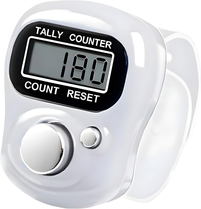 DEGNO Counter name jaap chanting counter machine name jap counter finger counter Digital Tally Counter(White Pack of 1)