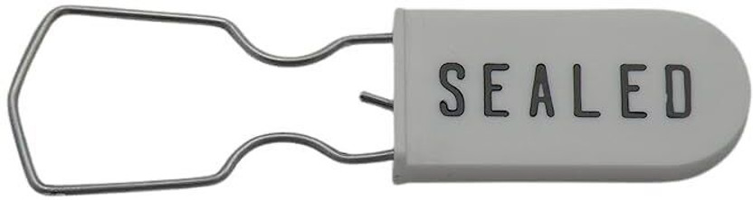 RAJ KRISHNA INDUSTRIES Plastic Wire Padlock Security Seals Pack of 50, White Tamper Seal