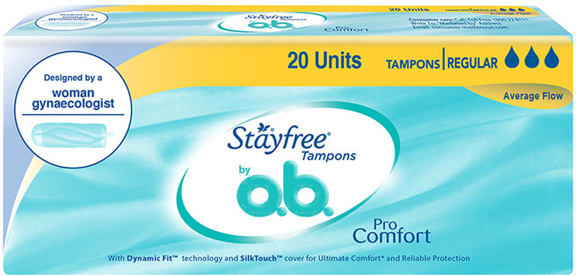 STAYFREE Tampons by O.B. Regular Tampons(Pack of 20)